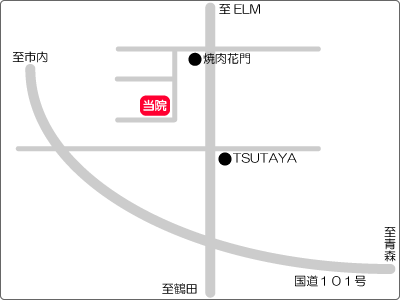 きむら皮ふ科アクセスマップ